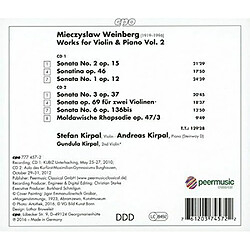 Cpo 'uvres pour violon et piano Volume 2