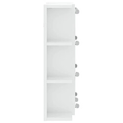 Avis Helloshop26 Armoire à miroir avec led 70 x 16,5 x 60 cm blanc brillant 02_0006658