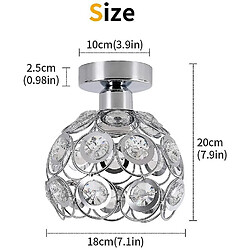 Universal Lampe poitrine lampe cristal sonnerie éclairage mini semi-encastrable près du plafond lampe moderne. pas cher