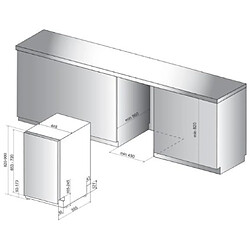 Acheter Lave-vaisselle 45cm 10 couverts 43db tout intégrable - wsio3t223pex - WHIRLPOOL