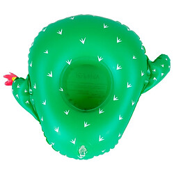 Airmyfun Porte Boisson Gonfable pour Piscine ou Plage, Flotteur, Accessoire d'Eau - Cactus 28x23cm