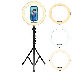 Agfa Photo AgfaPhoto Ring Light Realiview ARL11XL Eclairage annulaire LED avec trépied - Lumière pour Téléphone Portable, Photos, Selfies, vidéos, Youtube, Maquillage, TikTok - Noir