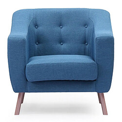 Paris Prix Fauteuil Design Tissu Salomon 88cm Bleu