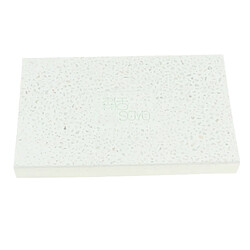 Porte-savon de salle de bain de diatomite terre porte-tapis dessous de plat blanc