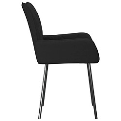 Acheter vidaXL Chaises à manger lot de 2 noir tissu