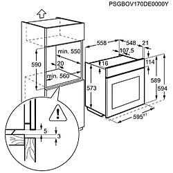 Four intégrable multifonction 72l 60cm a+ pyrolyse - eof7p00rx - ELECTROLUX pas cher