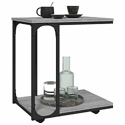 Acheter Maison Chic Table d'appoint | Table Basse à roues Sonoma gris 50x35x55,5 cm -GKD85077