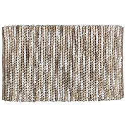 WENKO Tapis de bain design Urdu - L. 60 x l. 90 cm - Taupe