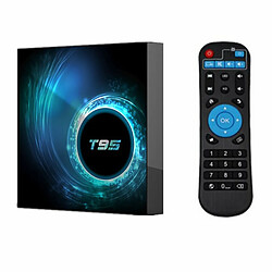 T95 Tv Box Android 10 Allwinner H616 Quad Core 1080P H.265 4K Tvbox 2 Go 16 Go Noir 4 32G Avec Télécommande Vocale G10 