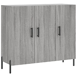 Maison Chic Buffet,Meuble de Rangement,commode pour salon,Cuisine sonoma gris 90x34x80 cm bois d'ingénierie -MN65862