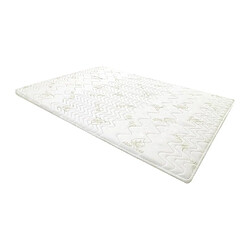 Vente-Unique Surmatelas 160 x 200 cm mémoire de forme coutil aloe vera ép.5cm - ANTASSE de NATUREA