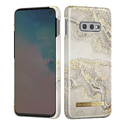 iDeal of Sweden Coque pour Samsung S10e Marbré Luxe Ultra fine Sparkle Greige Marble Beige