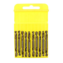 10 pcs haute vitesse acier hss perceuse torsion métal foret double extrémité 5mm Jeu de forets hélicoïdaux