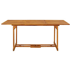 vidaXL Table à dîner de jardin 180x90x75 cm Bois d'acacia solide