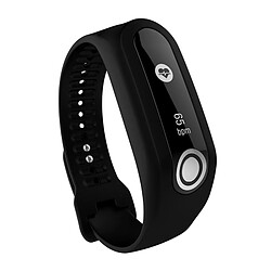 Wewoo Bracelet pour montre connectée Dragonne Sport en silicone TomTom Touch Noir 