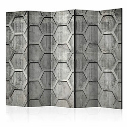 Paris Prix Paravent 5 Volets Platinum Cubes 172x225cm