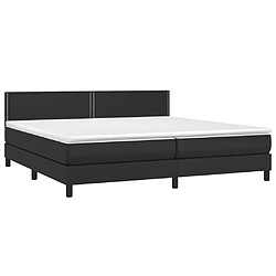 Avis Sommier à lattes et LED,Cadre à lattes de lit avec matelas pour Adulte Noir 200x200 cm -MN29029