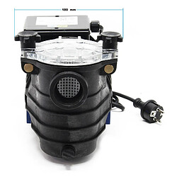 Helloshop26 Pompe piscine 10800l/h 180 watts pompe filtration circulation pool wattshirlpool 16_0001467 pas cher