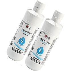 Pack de 2 Filtres à eau pour Réfrigérateur LG AGF80300704 LT1000P