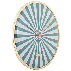 Karlsson Horloge en métal Candy Swirl Dome turquoise.