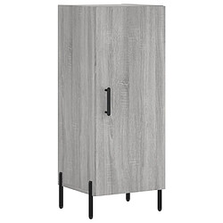 Maison Chic Buffet,Meuble de Rangement,commode pour salon,Cuisine Sonoma gris 34,5x34x180 cm Bois d'ingénierie -MN81151 pas cher