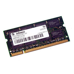 512Mo RAM PC Portable SODIMM Infineon HYS64D64020HBDL-6-C DDR1 PC-2700 333MHz