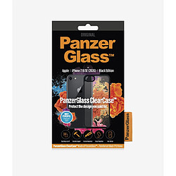 PANZERGLASS - Coque Transparente avec Bord Noir pour iPhone 7/8/SE 2020