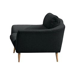 Acheter VENESETTI Canapé en tissu luxe 3 places, TRENDY noir (gris très sombre)