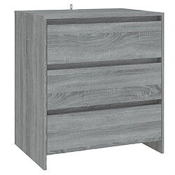 Acheter Maison Chic Ensemble de 3 Buffets,commode,console pour rangement Sonoma gris Bois d'ingénierie -MN64969