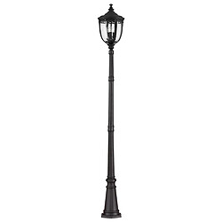 Elstead Lighting Grand lampadaire extérieur à 3 ampoules noir IP44, E14