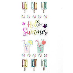 Graines Creatives 22 stickers 3D - Hello Summer 