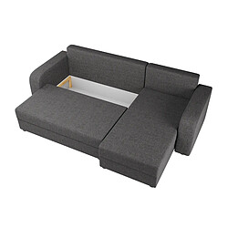 Bestmobilier Harvey - canapé d'angle réversible - 4 places - convertible avec coffre - en tissu