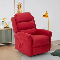 Avis LE ROI DU RELAX Fauteuil électrique de relaxation massage et chauffage avec roues Victoria, Couleur: Bordeaux