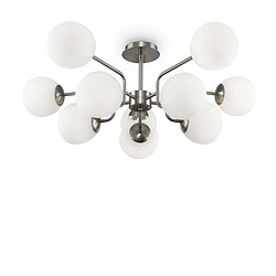 MAYTONI Plafonnier Globe Moderne 10 Lumières Nickel E14