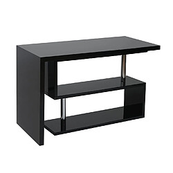 Acheter Mendler Bureau angulaire HWC-A68, brillant, pivotant, 120x60cm ~ noir