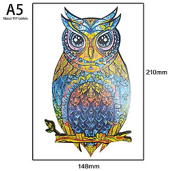 Universal Puzzle en bois en forme de hibou Puzzle adulte enfant Famille Jouets Cadeaux Jeux