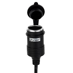 Wewoo Jtron Premium 12V allume-cigare rallonge noir de câble de rallonge, fondu avec couvercle, longueur: 2m