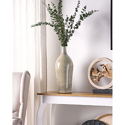 Beliani Vase à fleurs LEGANES fait à la main Céramique 47 cm Taupe