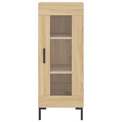 Maison Chic Buffet,Meuble de Rangement,commode pour salon,Cuisine Chêne sonoma 34,5x34x90 cm Bois d'ingénierie -MN64174 pas cher