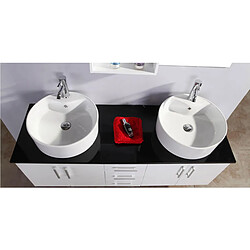 Simba MEUBLE SALLE DE BAIN DOUBLE VASQUE LUXE LAVABO 150 cm mod. LION