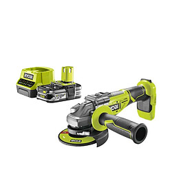 Pack RYOBI Meuleuse d'angle brushless 18V OnePlus R18AG7-0 - 1 Batterie 2.5Ah - 1 Chargeur rapide RC18120-125 