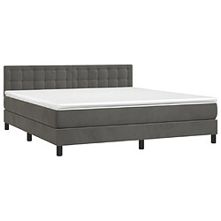 Avis Sommier à lattes,Cadre à lattes de lit pour Adulte matelas et LED Gris foncé 160x200 cm -MN65889