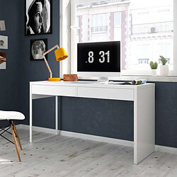 Dansmamaison Bureau 2 tiroirs - Blanc - DESIGN