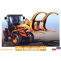 Hasegawa Maquette Véhicule Hitachi Wheel Loader Zw100-6 Log Grapple Working Machine