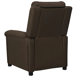 Acheter vidaXL Fauteuil inclinable Marron foncé Tissu