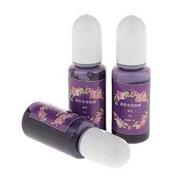 3 pièces de résine époxy UV Colorant Colorant Liquide Pigment Matériel Violet