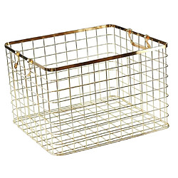 Panier De Rangement Pour Vêtements Sales Nordique, Panier à Linge En Fil Métallique S-Gold pas cher