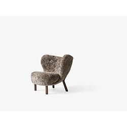 Andtradition Fauteuil Little Petra VB1 - Sheepskin Sahara - Noix 