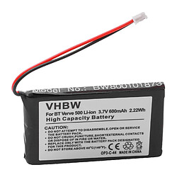 vhbw Li-Ion batterie 600mAh (3.7V) pour téléphone sans fil Grundig Calios 1, 1A, H1 comme RP423048, CP76, LZ423048BT. 