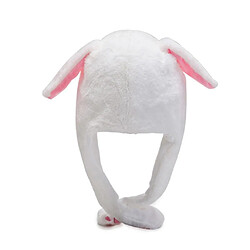 Acheter Universal Rabbit Ear Hat Beanie Plush Can Moving Bunny Ears Hat With Light(White Rabbit)